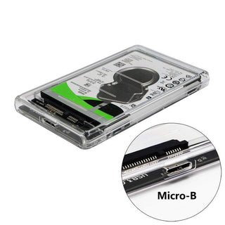 External HDD Enclosure Transparent Case